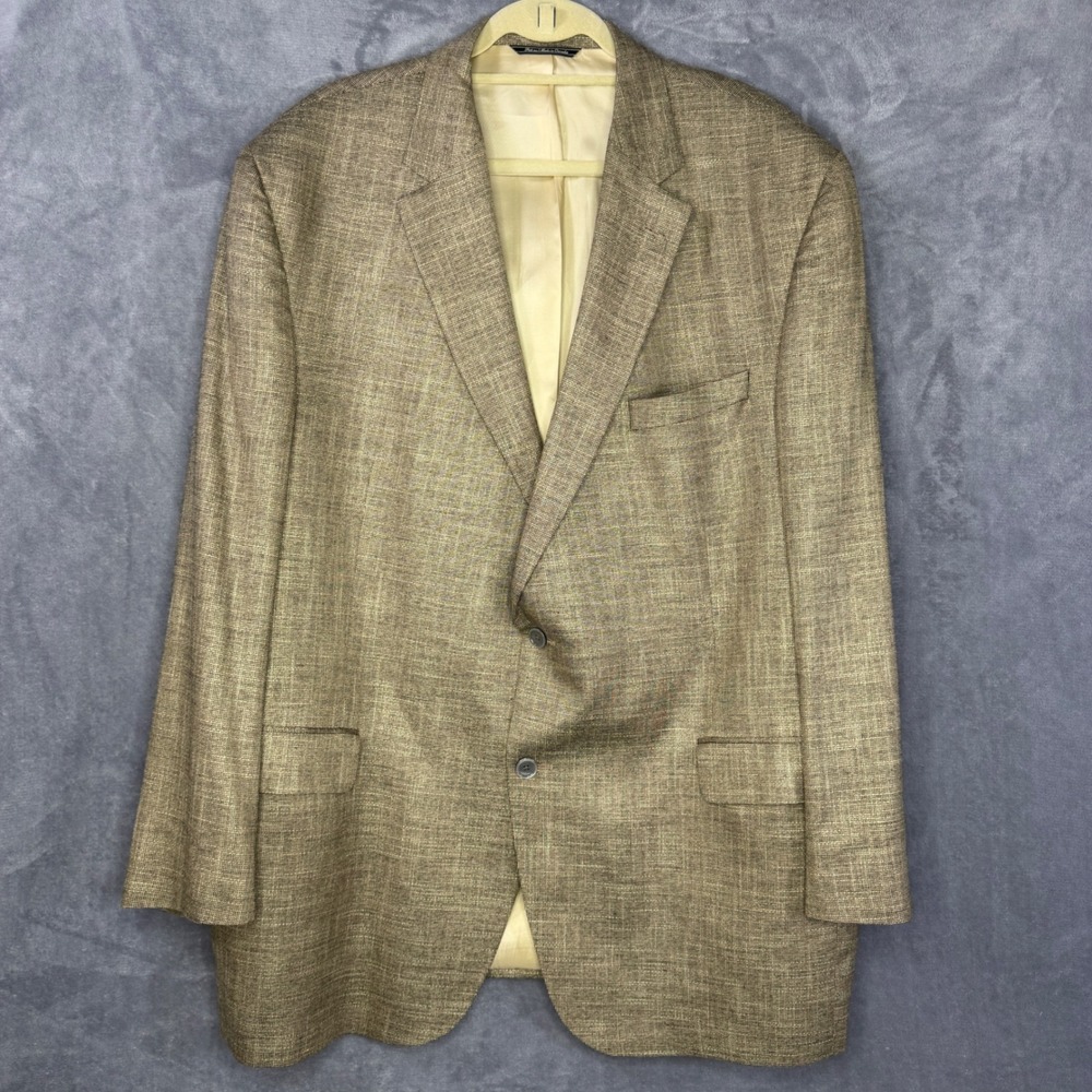 Patrick James Reserve Blazer Mens 50L Brown Bamboo Viscose Italian Fabric Canada